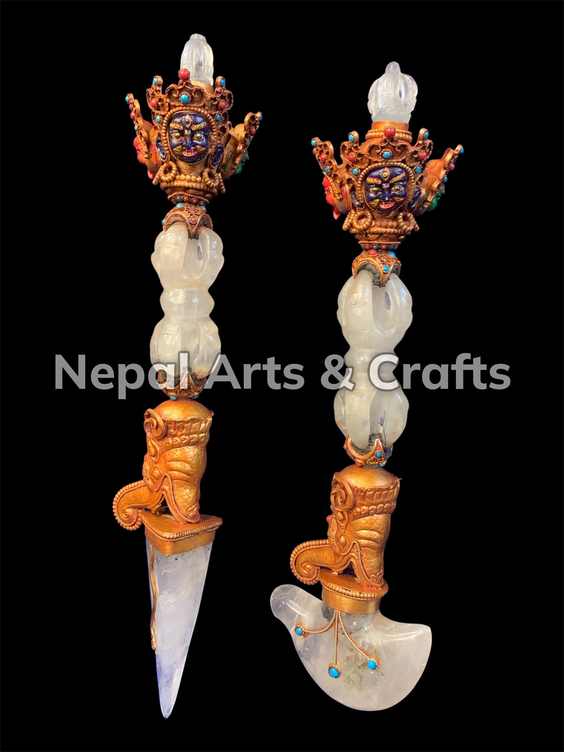 Crystal Phurba and Kartika